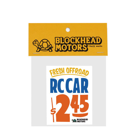 BLOCKHEAD MOTORS Fresh RC Sticker