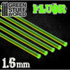 GREEN STUFF WORLD Acrylic Rods - Round 1.6 mm Fluor Green
