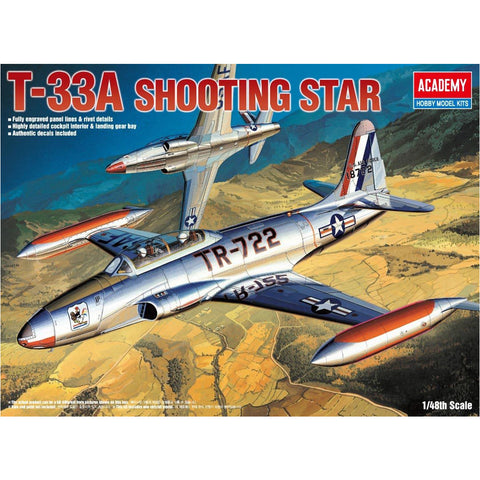 ACADEMY 1/48 T-33A Shooting Star Plastic Model Kit