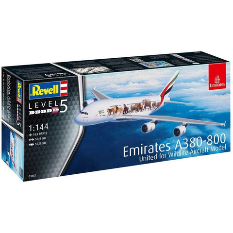 REVELL 1/144 Emirates A380-800 United for Wildlife Model