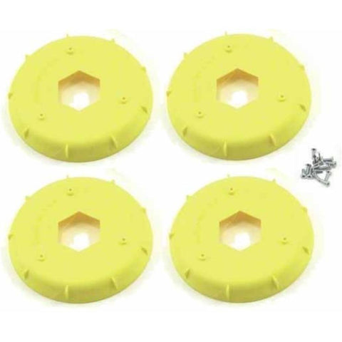 Image of AKA Wheel Stiffener For Buggy EVO Wheel Yellow (4 pcs)