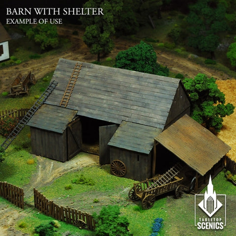 Image of TABLETOP SCENICS Poland 1939 Barn with Shelter