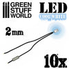 GREEN STUFF WORLD Micro LEDs - Cool White Lights - 2mm (080