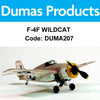 DUMAS 207 F-4F Wildcat Walnut Scale 17.5" Wingspan Rubber Powered