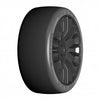 GRP 1/8 GT - T04 Slick - XM2 SuperSoft - Mounted on New 20 Spoked Flex Black Wheel - 1 Pair