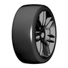 GRP TYRES 1/8 GT with Black Rims Slick S7 Medium-Hard Compo