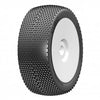 GRP 1/8 BUGGY - Cubic - ExtraSoft - Closed Cell Insert - White Wheel (1 Pair)