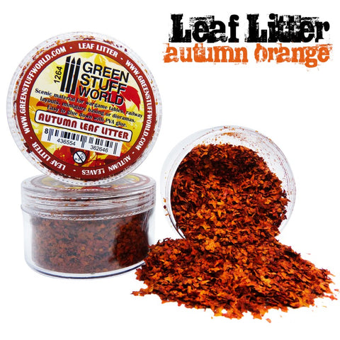Image of GREEN STUFF WORLD Leaf Litter - Autumn Orange