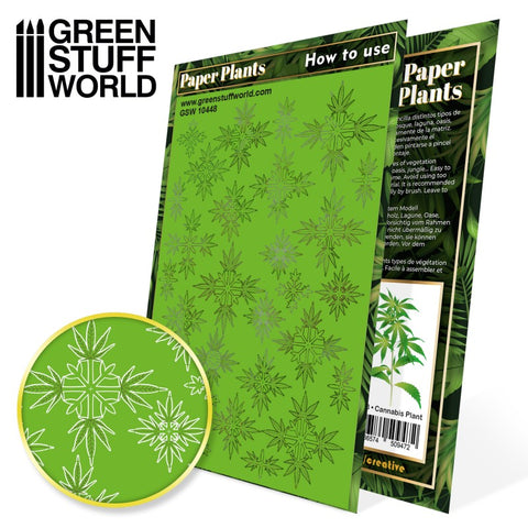 Image of GREEN STUFF WORLD Paper Plants - Cannabis