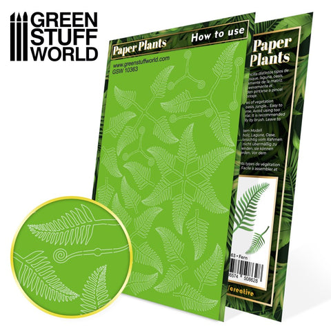 GREEN STUFF WORLD Paper Plants - Fern