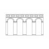 HORNBY OO High Level Arched Retaining Walls x 2 (Red Brick)