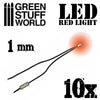 GREEN STUFF WORLD Micro LEDs - Red Lights - 1mm (0402 SMD)