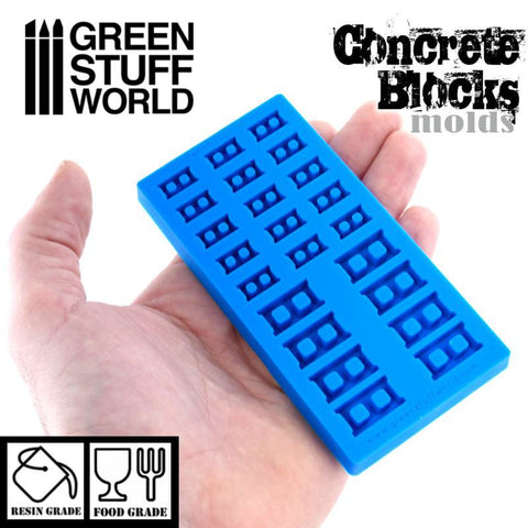 GREEN STUFF WORLD Silicone Molds - Concrete Bricks