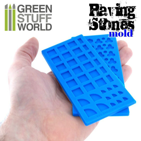 Image of GREEN STUFF WORLD Silicone Molds - Paving Stones