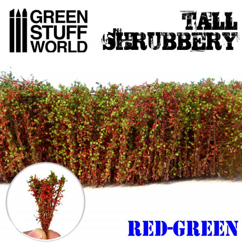 Image of GREEN STUFF WORLD Tall Shrubbery - Red Green