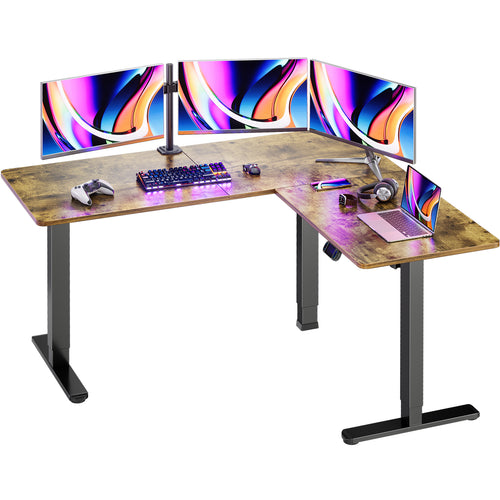 L-Shaped Electric Standing Desk