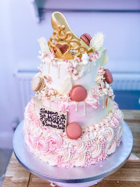 Barbie inspired birthday cake