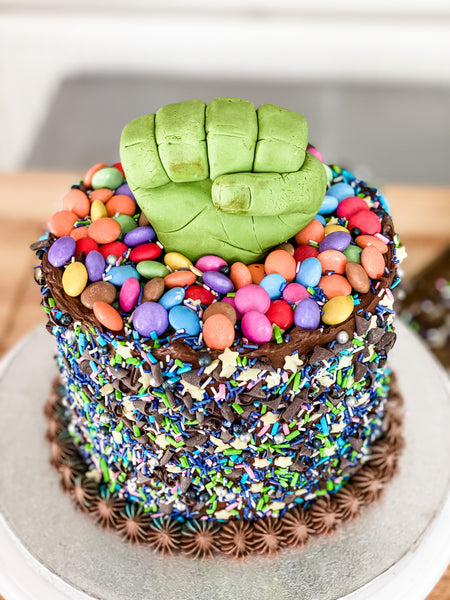Bespoke Hulk Avengers Birthday Cake