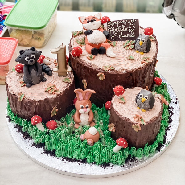 Bespoke Woodland Childrens Birthday Cake