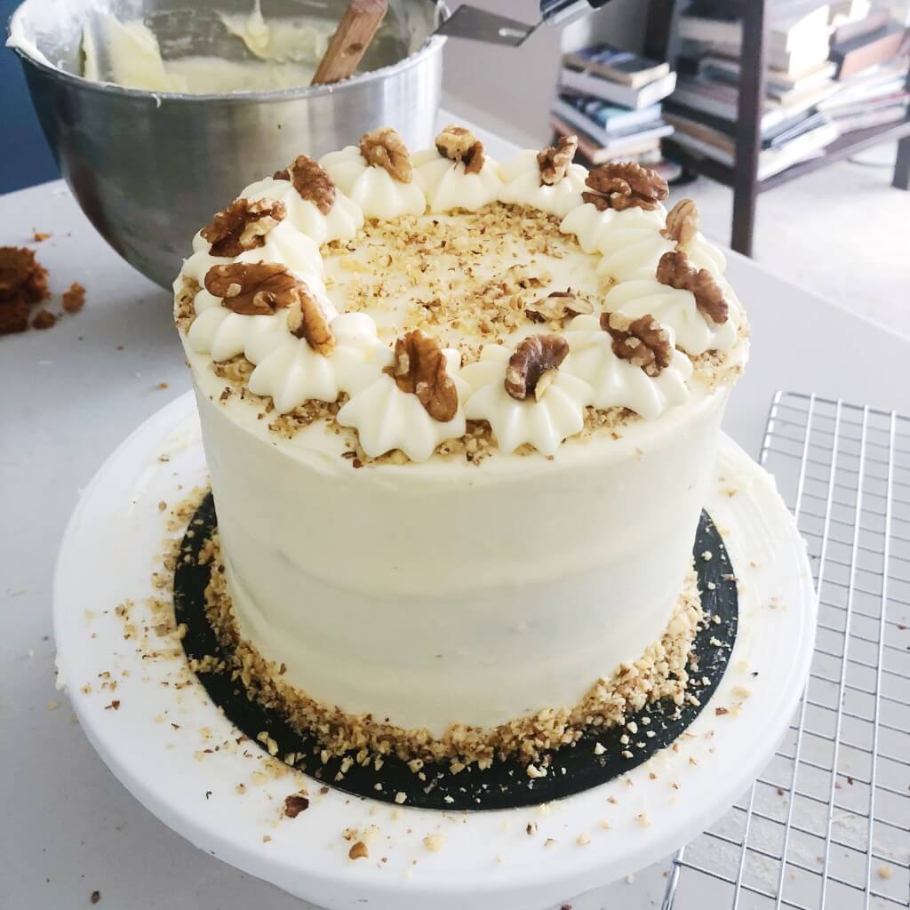 Carrot and Walnut Cake with Cream Cheese Frosting Recipe