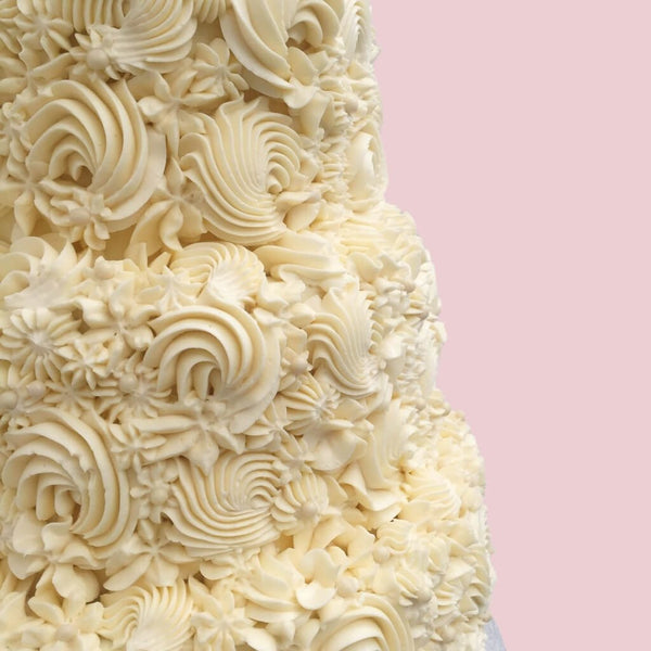 Ivory Wedding Cake made in London