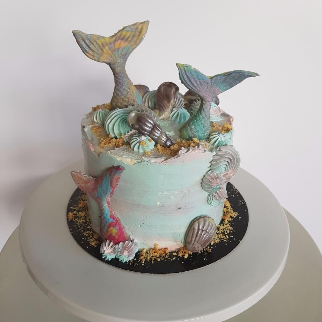 Mermaid Cake Recipe: seashell pralines