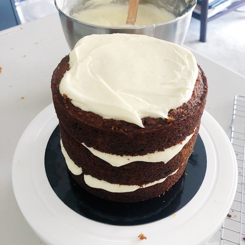 Naked Carrot Cake with Cream Cheese Frosting