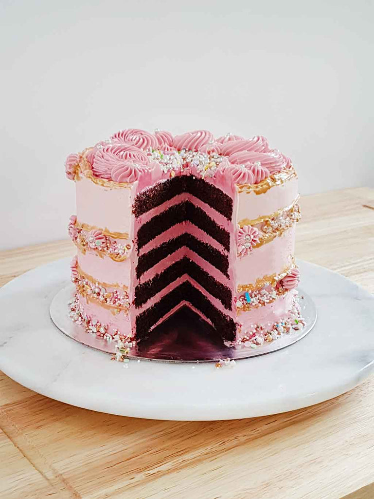 Pink Fault Line Recipe - Layer Cake