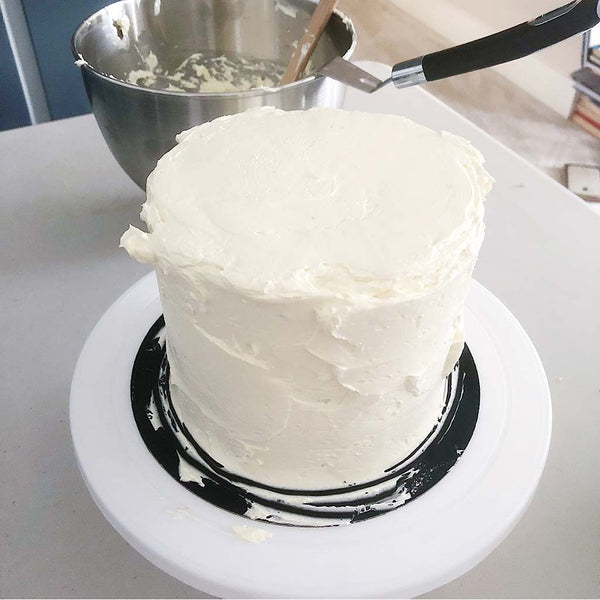 Rainbow Cake Recipe - vanilla buttercream
