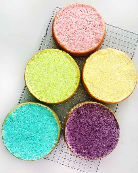 Rainbow Cake Sponges