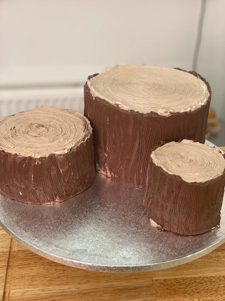 Woodland log cakes