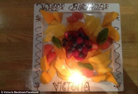 Victoria Beckham Birthday fruit platter