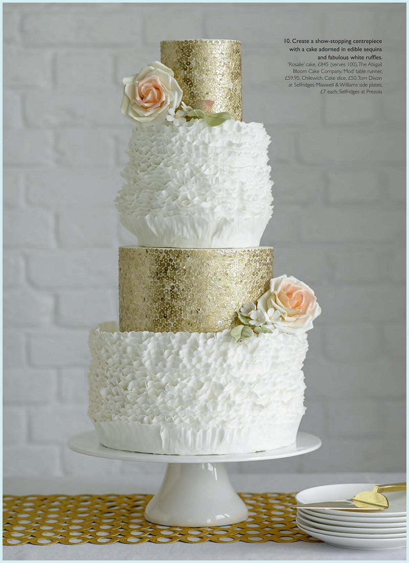 Modern wedding cakes magazine