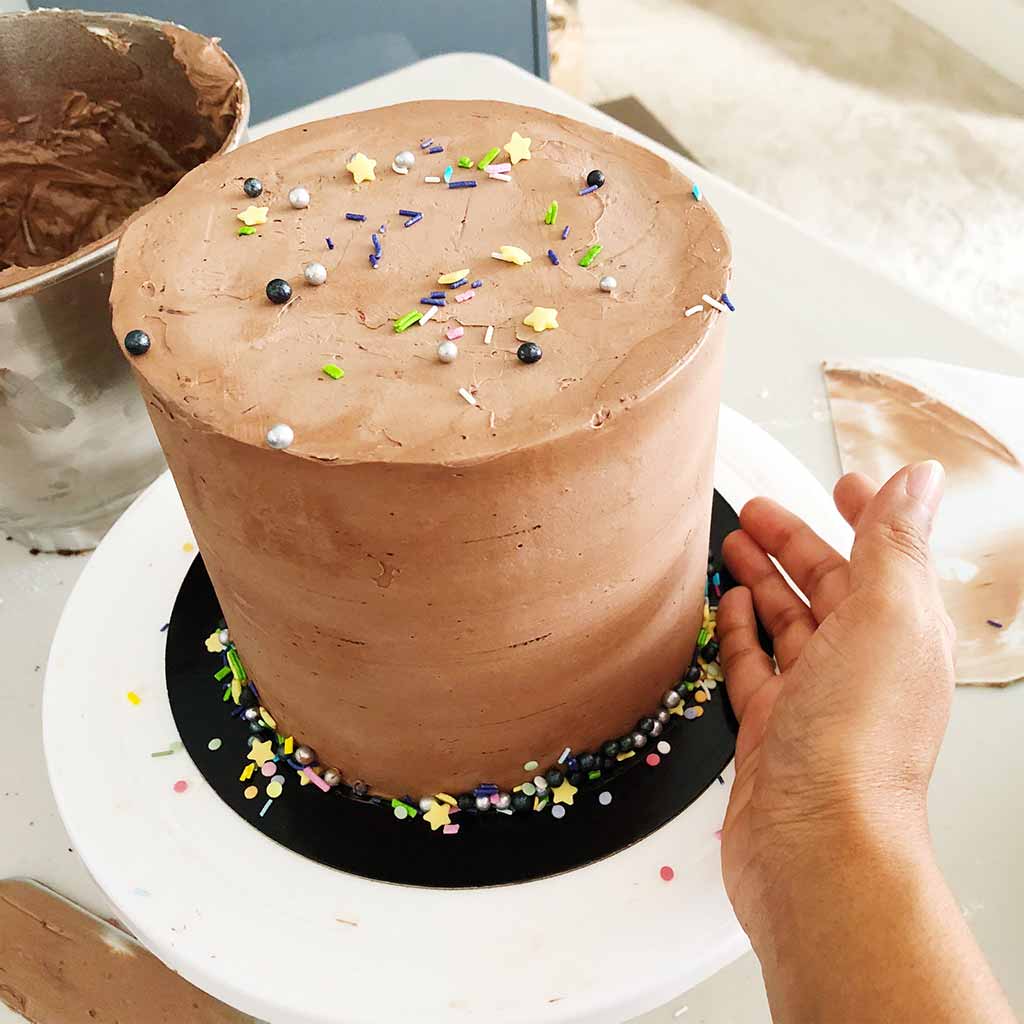 chocolate cake recipe - sprinkles