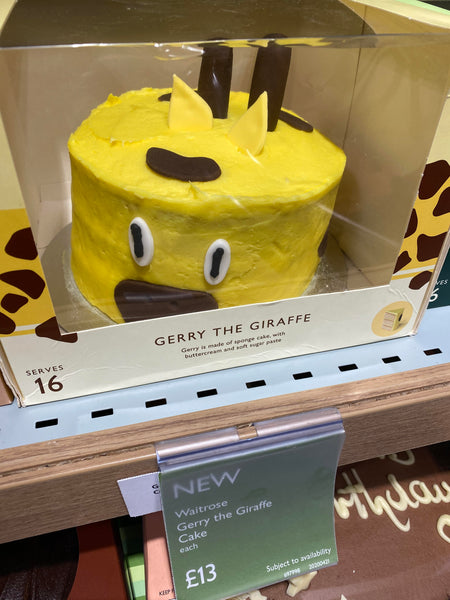Gerry the giraffe supermarket birthday cake