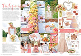 Wedding Flowers Magazine Peach - Moodboard Peaches and Cream Macarons Macaron Tower Macaroons Delivery UK