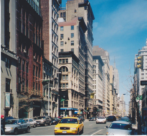 Yellow Cab on a New York city street