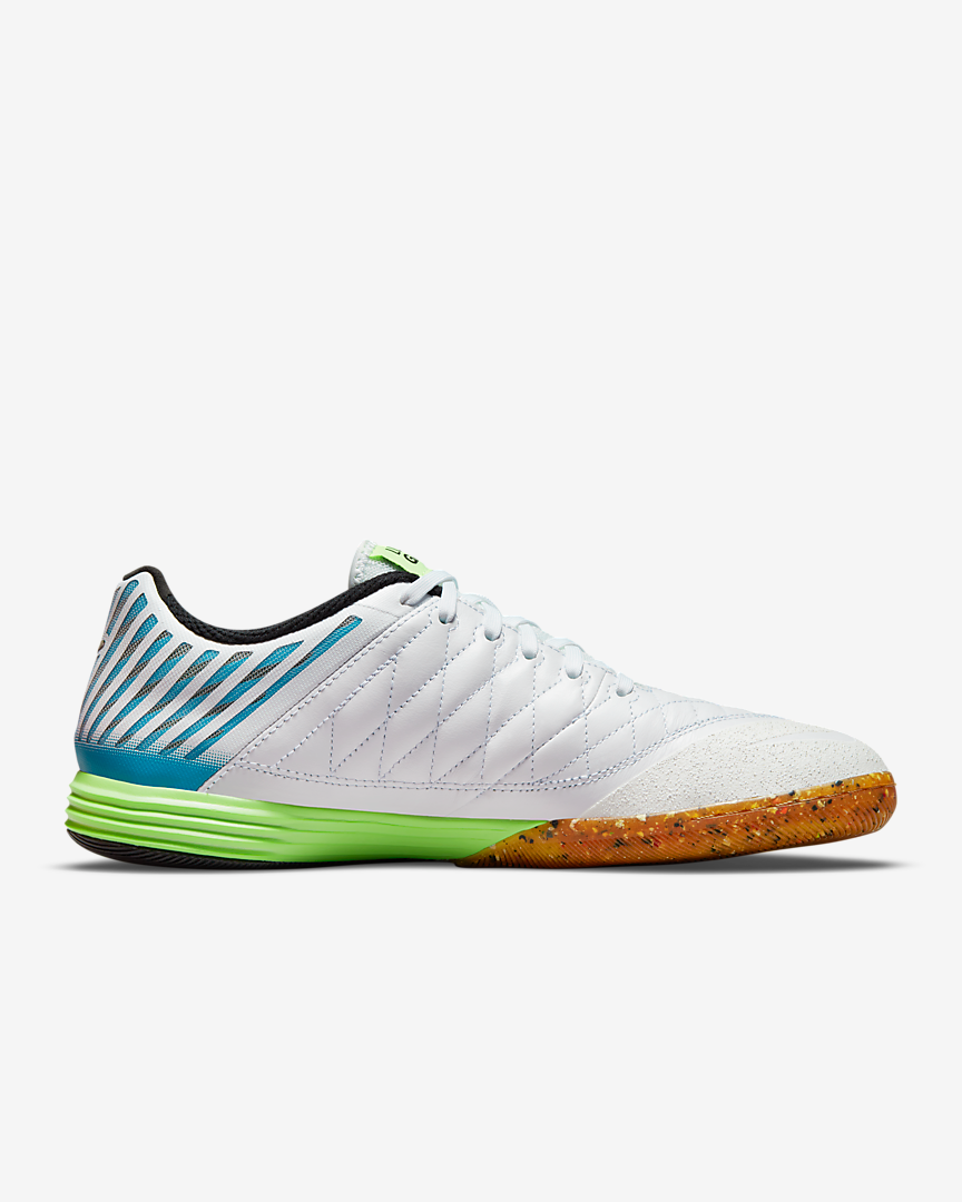 papel Tiempo de día enlace Nike Lunar Gato II Indoor Soccer Shoes - White/Blue/Lime – Strictly Soccer  Shoppe