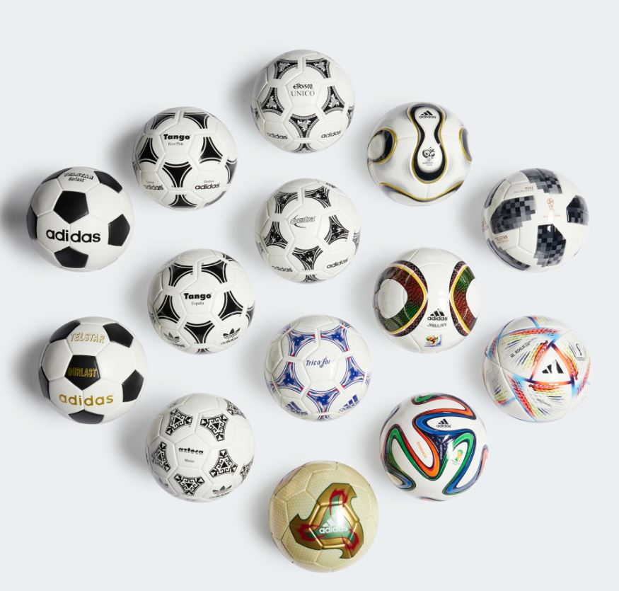 Acechar Eh giro adidas World Cup Historical Mini 14 Ball Set with Box 1970-2022 – Strictly  Soccer Shoppe