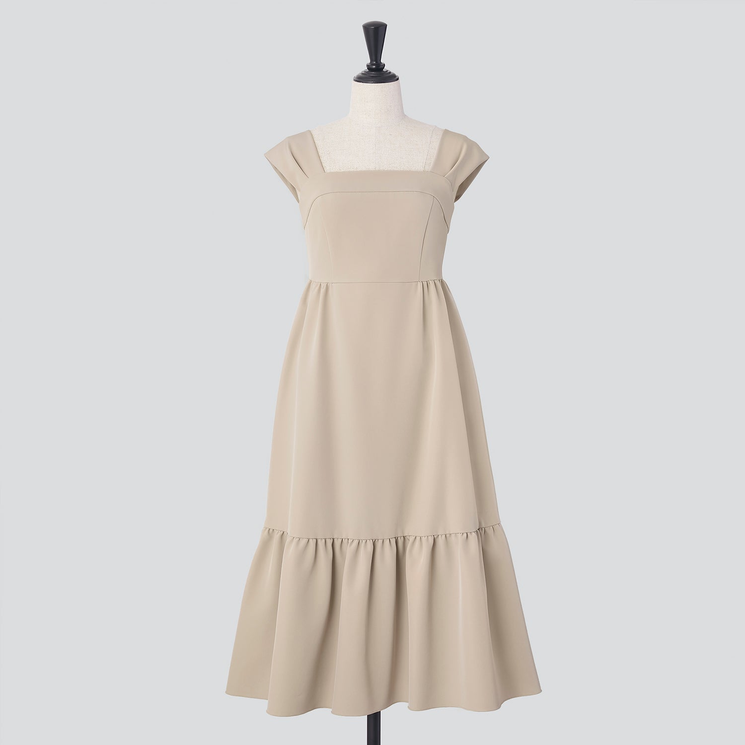 FOXEY Dress フリルドレス ワンピース ミッドナイトブルー 40