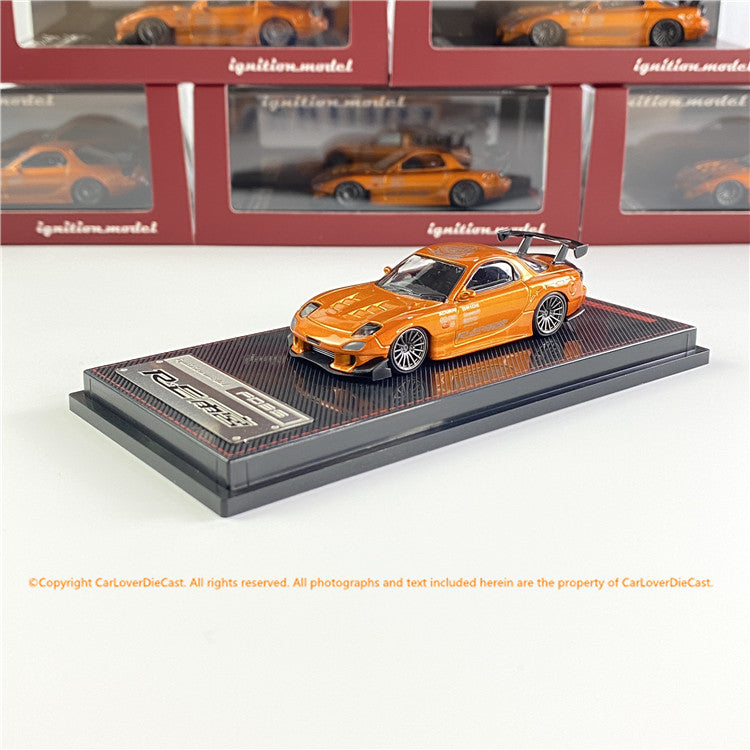 Ignition Model 1/64 Mazda RX-7 (FD3S) RE Amemiya Orange Metallic