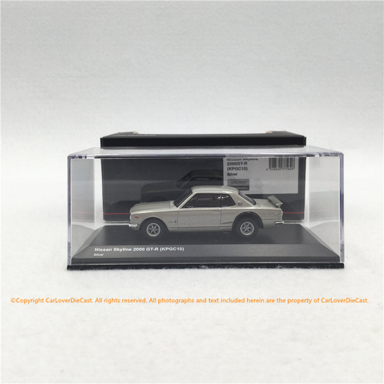 Kyosho 1:64 Nissan Skyline 2000GT-R (KPGC10) Silver with based and