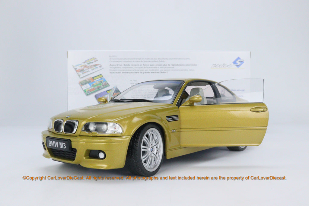 ソリド 1/18 BMW E46 M3 クーペ CSL 2000 フェニックス イエロー