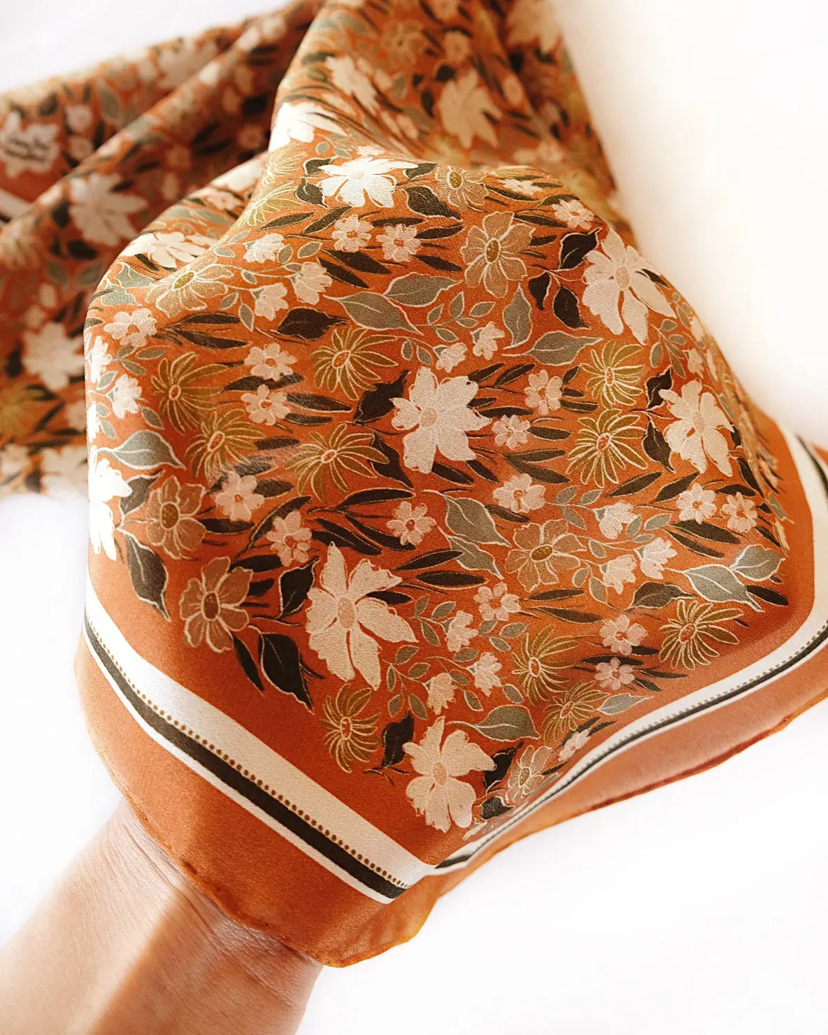 100% Silk Bandana Scarf