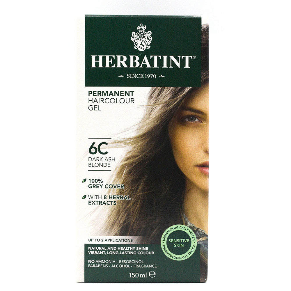 Herbatint 6C Dark Ash Blonde Hair Color 150ml – Healthy Options