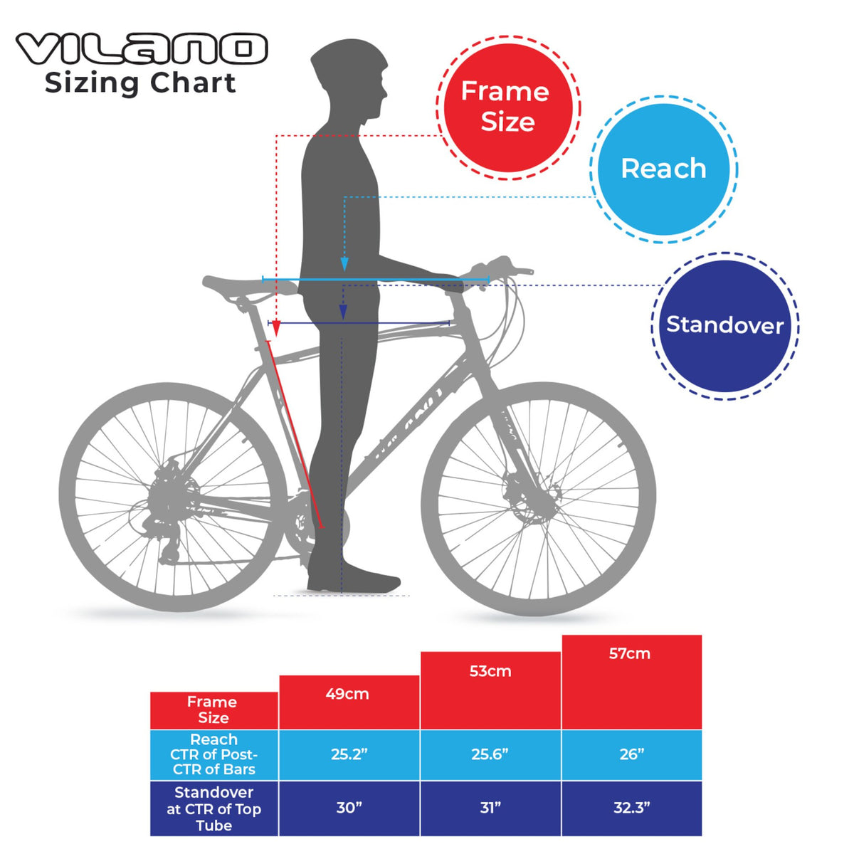 49cm road bike height