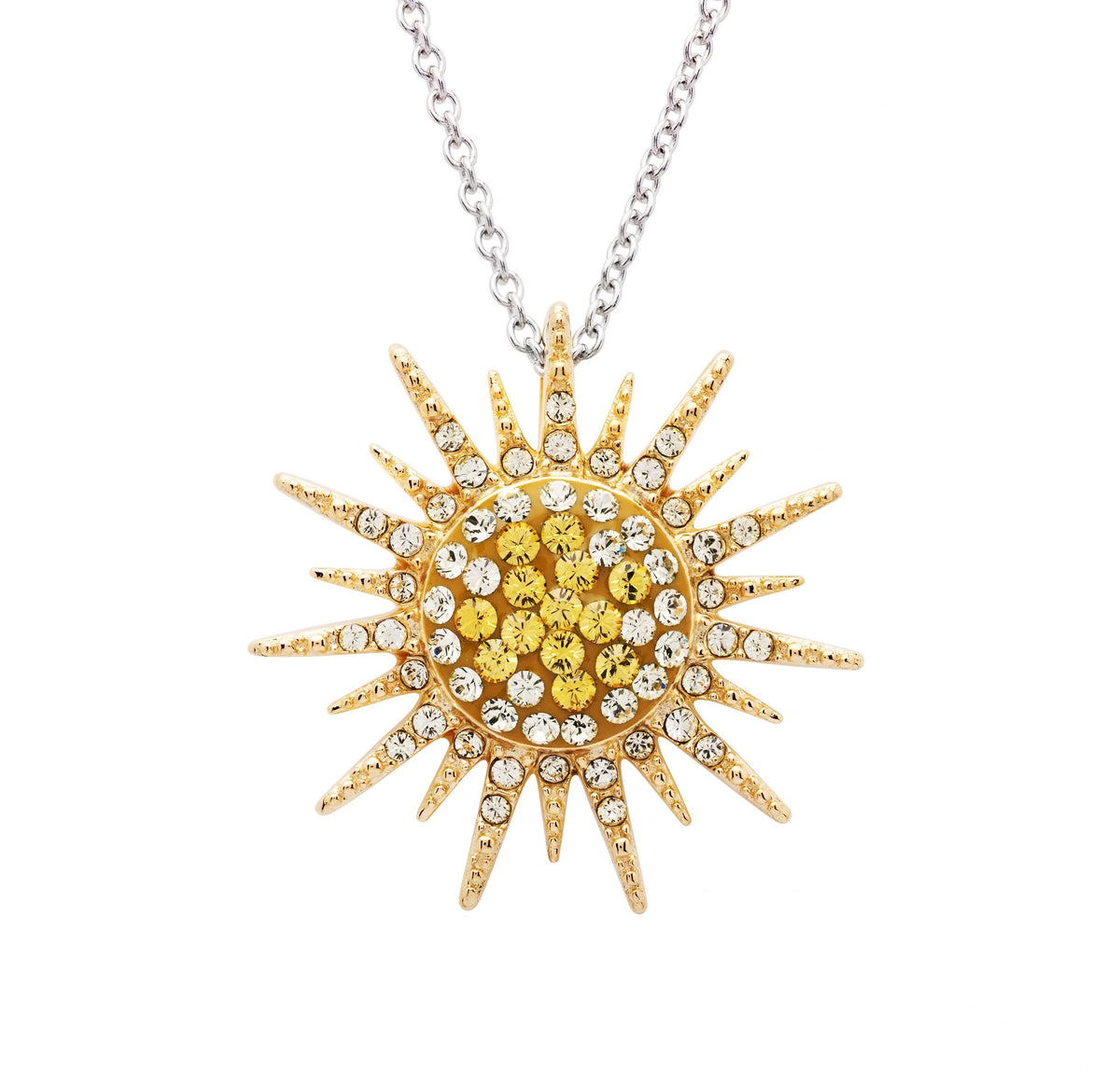 swarovski sunburst necklace