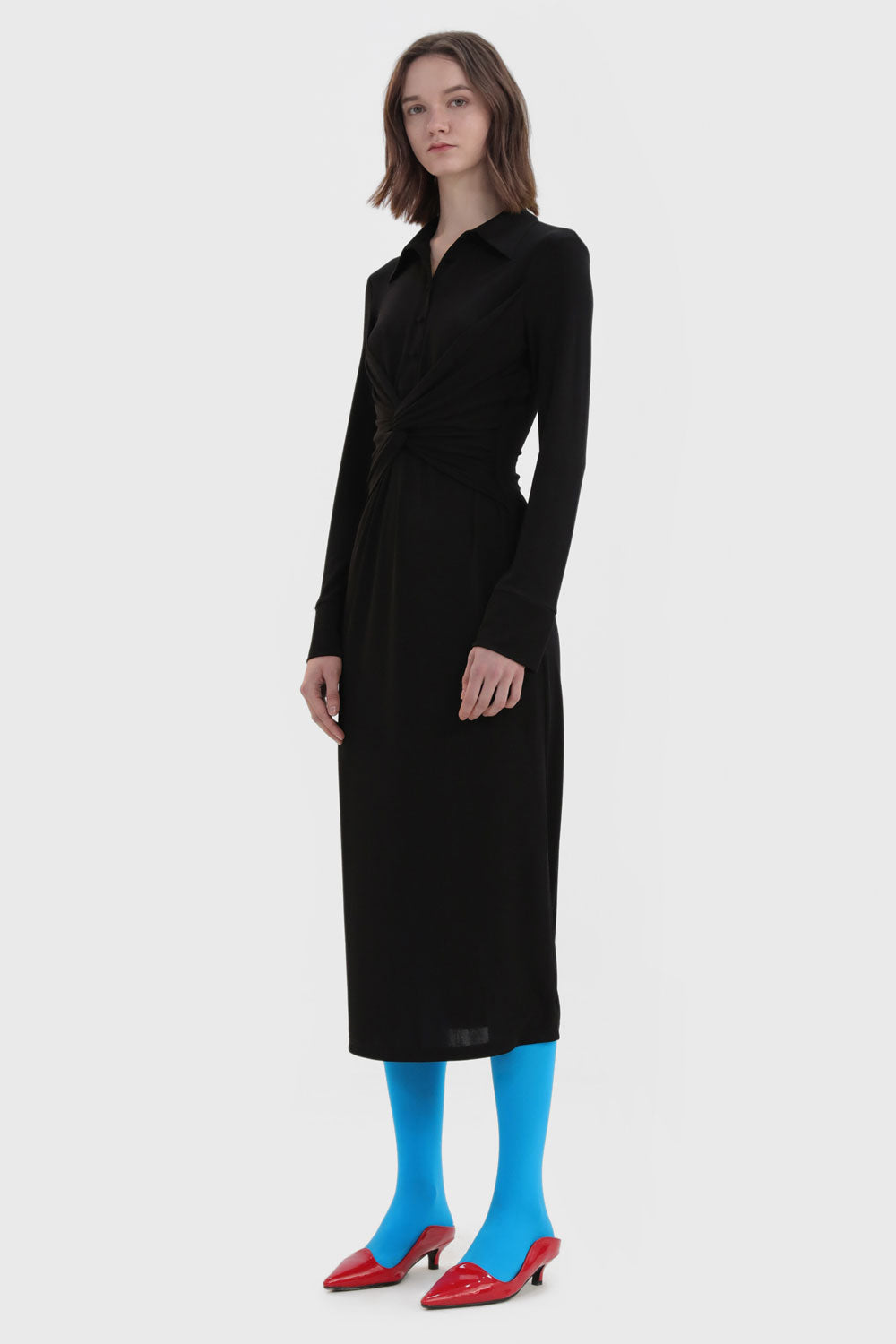 Pleated Waist Dress