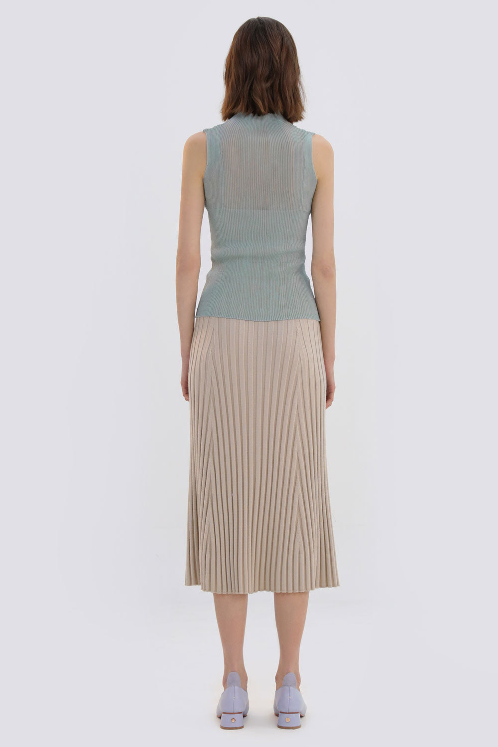 Slim Sleeveless Sheer Top