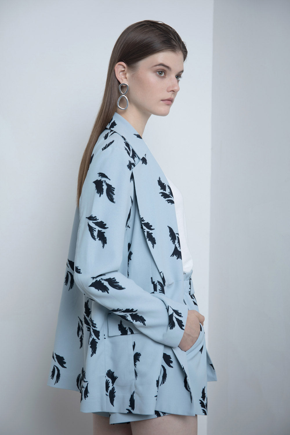 Printed Blazer